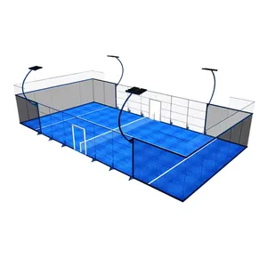 Professional fashion Panoramic Padel court Outdoor Paddle court tennis court