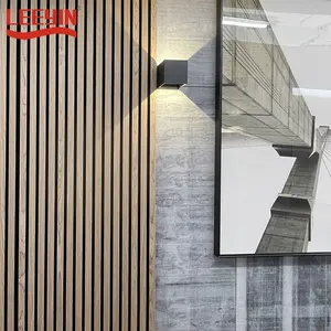 Panneaux muraux en placage de bois panneaux acoustiques en marbre qingdao acoustique + panneaux