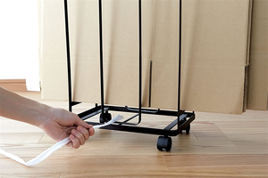 Boîte <span class=keywords><strong>de</strong></span> rangement en carton à roulettes, casier <span class=keywords><strong>de</strong></span> rangement pour la maison - Product Image 4