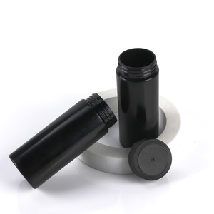 Soft Touch Matte Black HDPE Plastic Supplement <b>Bottle</b> 400ml 800ml FDA GMP Certified For Nutraceutical Packaging Vitamin <b>Pills</b> - Product Image 3