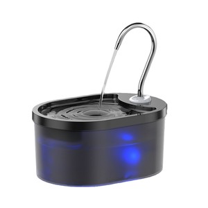 Fontaine à eau intelligente pour animaux de compagnie, pour chats et chiens, 20Db, distributeur d'eau automatique silencieux, boîtier en plastique, couleur noir et blanc - Product Image 5