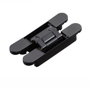 Bisagra invisible para puerta, aleación de Zinc negro plateado, bisagra ajustable 3D, zhide, puertas interiores de madera, nudillo, pasador no observable - Product Image 4