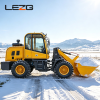 Direkt vom Hersteller: Holzlader Mini-Radlader 2 Tonnen 4WD Hydraulisch mit Anpassbarer Farbe und Holzgreifer-Anbaugerät