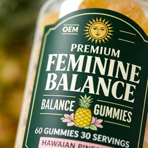 Gomitas para el Equilibrio Hormonal Femenino OEM/ODM, Mezcla Herbal con Mioinositol y Vitamina D3, Apoyo para el Ciclo de Fertilidad PCOS, Antienvejecimiento, Salud Intestinal - Product Image 2