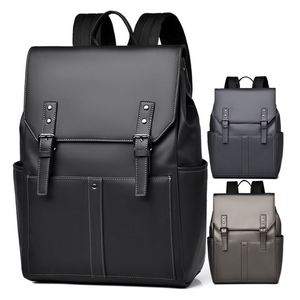 2024 Logo personnalisé Simple Design luxueux Top qualité étanche en cuir PU sac à dos pour ordinateur portable sac à dos Mochila Sac à dos - Product Image 1