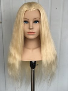 Cabeza <span class=keywords><strong>de</strong></span> Maniquí para Prácticas <span class=keywords><strong>de</strong></span> Peluquería con Cabello Humano Remy Indio al por Mayor, para Trenzas Africanas, <span class=keywords><strong>Corte</strong></span> y Decoloración, con 200% <span class=keywords><strong>de</strong></span> Densidad - Product Image 5