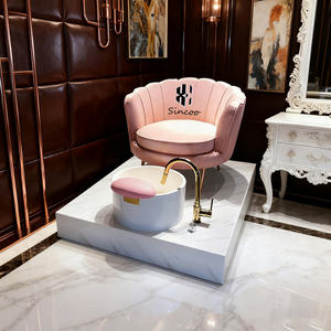 Paquete Completo de Muebles de Salón Madamcenter, Silla de Barbería, Spa y Manicura/Pedicura con Hidromasaje y Funciones Ajustables - Product Image 2