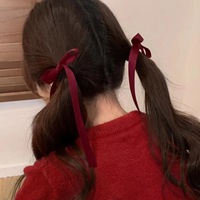 Populaire gland ruban arc épingle à cheveux cravate pince à cheveux pour les femmes doux mignon bec de canard pince fête cheveux accessoire