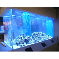 Werkseitig angepasstes zylindrisches Acryl-Aquarium für den Außenbereich, Super Professional Marine Large Plexiglas-Aquarium