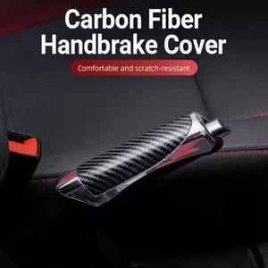 Universal Abs Cover Carbon Fiber New Auto Handbrake Grips Protection <b>Interior</b> Kits Decoration Car <b>Accessories</b> - Product Image 3