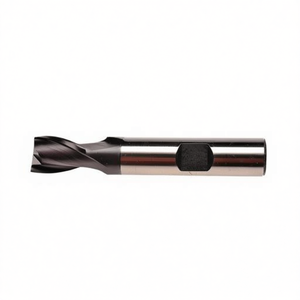 Fresa HSS-Co estándar Ttake TA1414 con recubrimiento TiAlN, helicoidal de 30 grados, corta para ranuras, 2 filos de corte con vástago Weldon - Product Image 2