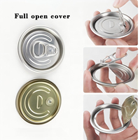 Boîtes de boisson cylindriques en aluminium PET imprimées personnalisables avec couvercles à rabat pour gâteaux, jus, café, faciles à ouvrir et entièrement ouvrables