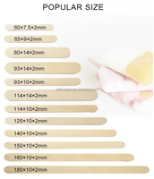 Bâtons de palette de Popsicle de crème glacée en bambou en bois de quantité minimale de commande bas pour la fabrication de crème glacée