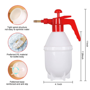Pulverizador de Jardín Manual de 1.5L, Pulverizador a Presión de Plástico con Boquilla de Latón Ajustable para Plantas y Limpieza de Césped - Product Image 2