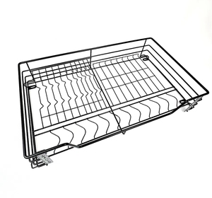 Metal Storage Baskets Basket Drawer LW Kitchen Pantry Metal Wire Mesh Storage Baskets Cabinet Pull Down Basket Kitchen Pantry Kitchen Drawer Organizer Basket