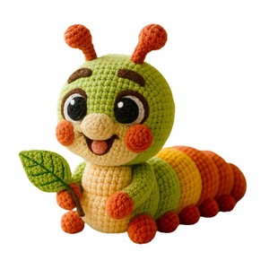 Venta Directa de Fábrica, Muñeco de Oruga Hecho a Mano, Adornos de Escritorio, Regalos para Niños - Product Image 2