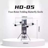 Drone pliable en fibre de carbone HD-05 avec caméra EO 4K FPV, portée de transmission de 1,5 km pour la surveillance aérienne et l'inspection, quadricoptère UAV