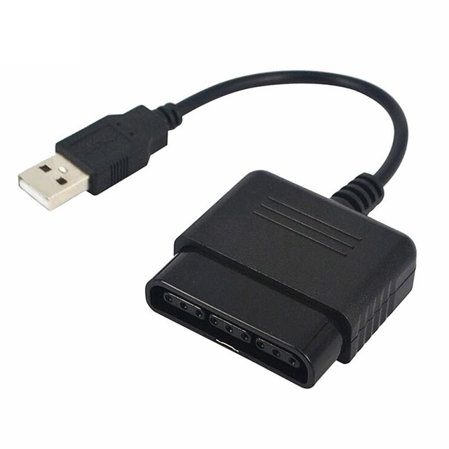 PS2 Controller USB Adapter Converter Cable Cord for PS3 PC