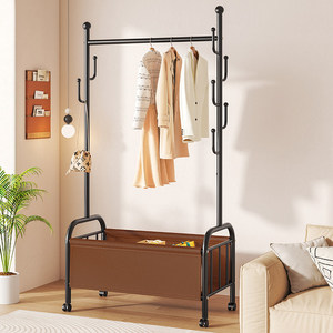 Séchoir à linge moderne de haute qualité, écologique et facile à déplacer pour salon, et porte-vêtements portable pour chambre avec panier suspendu - Product Image 4