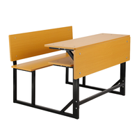 Chaise de bureau moderne en métal robuste à deux places, confortable, pour étudiants, taille standard, banc double, utilisation en chambre à coucher