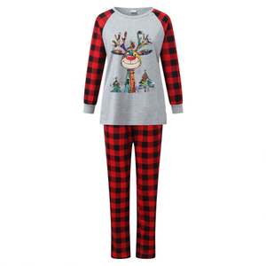 Pigiama personalizzato per marito e moglie all'ingrosso abiti abbinati alla famiglia - Product Image 4