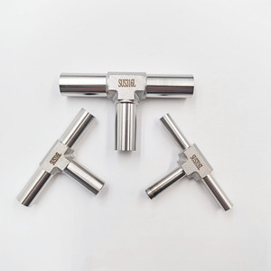 Conector en T soldado LJFLO de 1/4 de pulgada SUS316L para vía de gas de laboratorio - Product Image 1