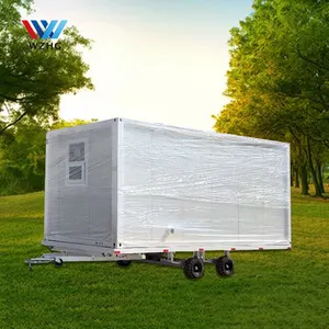 low price cheap prefab tiny house container towing travel trailer house on wheels