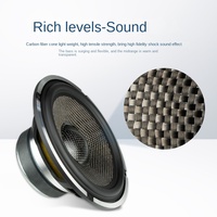 Haut-parleur de voiture Power Drum modifié, 6,5 pouces, fibre de carbone, niveau Fever, son puissant, 2 fréquences, caisson de basses