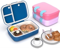 Aohea Nouvelle Arrivée Boîte à Bento Étanche pour l'École, Compatible Micro-ondes, Sans BPA, Compartiments, Boîte à Déjeuner Tiffin pour Enfants
