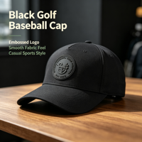 Casquette de golf et de baseball structurée à séchage rapide avec logo en caoutchouc gaufré personnalisé, panneaux respirants perforés au laser