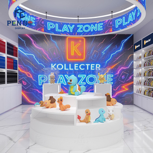 Espositore Illuminato Personalizzato per Carte Pokémon TCG, Scaffale Rotondo a Più Livelli per Negozi di Carte Collezionabili e Chioschi nei Centri Commerciali - Product Image 3