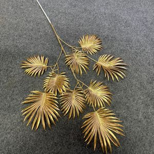 FL-258 fabbrica di piante d'oro vero tocco a stelo lungo dorato soffitto a foglia d'oro appeso fiori artificiali decorazione di nozze di natale - Product Image 5