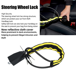 UMEDO Meilleures ventes Serrure de <span class=keywords><strong>volant</strong></span> de <span class=keywords><strong>voiture</strong></span> Serrure à clip de sécurité Boucle de ceinture de sécurité de <span class=keywords><strong>voiture</strong></span> Prévention Serrure de <span class=keywords><strong>voiture</strong></span> de sécurité - Product Image 3