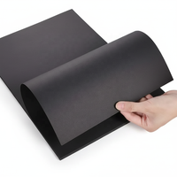 Feuilles de carton noir épais 250 g/m² |   Papier recyclé à revêtement rigide pour l'impression numérique artisanale |   Cadres photo à haute rigidité