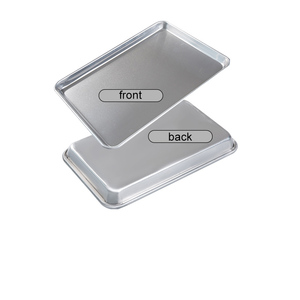 Teglie per biscotti piccole teglie in alluminio bordate quarto foglio teglie teglia per <span class=keywords><strong>Pizza</strong></span> - Product Image 4