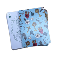 Ensemble de cartes rigides recyclables personnalisées Kit d'emballage de boîte de cadeau pour jouer avec stratification brillante et revêtement UV pour jouer et Bible