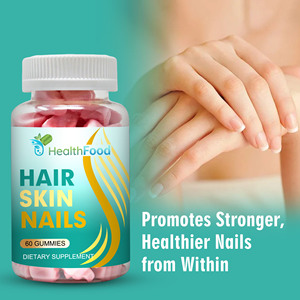 Hair Health <b>Gummies</b> with <b>Biotin</b> Vitamins and Zinc for Stronger Hair Radiant Skin and Healthy Nails Beauty products - Product Image 3