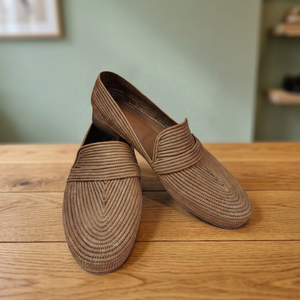 Mocassins en raphia respirants faits à la main unisexes tendance avec doublure en coton pour toutes les saisons - Product Image 4