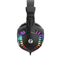Casque de jeu filaire VCOM 3.5mm avec microphone Lumière RVB Bandeau pour ordinateur PS5