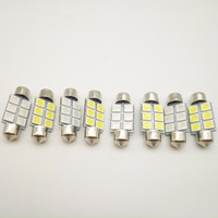 Ampoules LED de voiture Festoon 5050 6SMD 31/36/39mm/41mm 24V 12V Blanc/Bleu/Vert/Rouge/Jaune/Rose FT C5W pour éclairage intérieur de porte