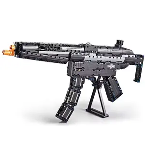 C81006 Cada City Technical MP5 Submachine Gun Weapon DIY Brick Sets Military Toy Building Block Toys for Children Game Gun