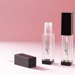7ml cuadrado Vacío Tapa negra Envase de brillo de labios Botella de brillo de labios Tapa negra 7ml Tubo de brillo de labios Galore - Product Image 4