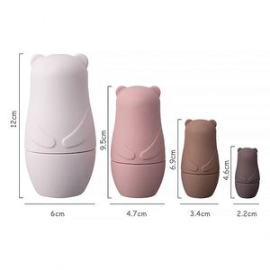 Jouet d'éveil éducatif en silicone sans BPA pour bébé, idéal pour le bain, avec poupées gigognes, pour les 1-3 et 2-4 ans, vente en gros - Product Image 6