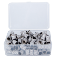 Bande abrasive professionnelle pour manucure, grain 180, 100/180 grain pour embouts de perceuse à ongles