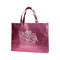 Mode Durable expédition sac fourre-tout brillant laminé Non tissé sac tissu personnalisé impression Logo