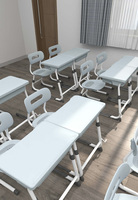 Chaises de bureau écologiques, durables, réglables en hauteur, ergonomiques pour les étudiants, pour l'école, la salle de classe, l'apprentissage, le mobilier scolaire