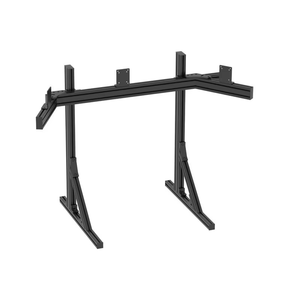 Supporto per Monitor triplo in alluminio a spessore pesante con piedini in gomma antiscivolo a schermo <span class=keywords><strong>Zero</strong></span> oscillazione Sim Racing supporto trave centrale - Product Image 3