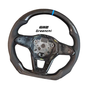 Utilisé pour Volkswagen <span class=keywords><strong>Golf</strong></span> 8 GTI Polo Volant de direction en fibre de carbone Modification et mise à niveau - Product Image 5