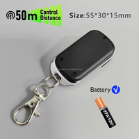 Télécommande universelle longue portée 433 MHz à 4 boutons, télécommande de porte de garage électrique ABS, duplicateur de télécommande, code d'apprentissage 12V RF