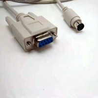 Cable de módem nulo DIN6M a DB9 Female Serial RS232